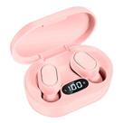 E7S Fones de Ouvido Sem Fio Wireless Bluetooth 5.0 com Display LED e Microfone - Preto, Branco, Azul, Rosa, Verde