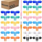 Earbuds Wensdo HY01 Bulk Classroom, pacote com 100 fones de ouvido