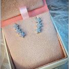Earcuff 3 estrelas Rodio branco