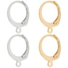 Earring Findings Beebeecraft Leverback banhado a ouro 24K, 100 unidades