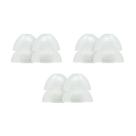 Eartips Etymotic Dual Flange Silicone Clear G-Large Fit, pacote com 6