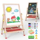 Easel Joyooss para crianças, lousa e quadro branco vermelhos de 4 a 8 anos