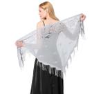 Echarpe de Renda Xale Franja Sofisticação e Elegância Luxo Echarpe de Renda Xale Franja Sofisticação e Elegância Luxo