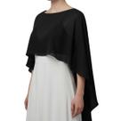 Echarpe Feminina Elegante em Chiffon Leve Festa Luxo Coral -