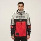 Ecko Unltd Moletom Masculino Máscara Ninja, Colorblock Cinza, Preto e Vermelho, com Capuz Ek959 Original Tamanho M Ecko Unltd Moletom Masculino Máscara Ninja, Colorblock Cinza, Preto e Vermelho, com Capuz Ek959 Original Tamanho M