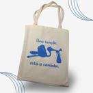 Eco Bag "Uma Benção Está a Caminho" - Estilo e Mensagem Especial para Gestantes!
