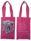 Ecobag 3d - martins fontes - elefantes de bicicleta - rosa