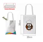 Ecobag Branca Personalizada Pequena Com Alça 20x30cm