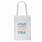 Ecobag Branca Personalizada Pequena Com Alça 20x30cm Ecobag Branca Personalizada Pequena Com Alça 20x30cm