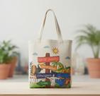 Ecobag Lembrança Rio De Janeiro Cristo Redentor Algodão Cru