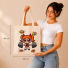 Ecobag Meninas Superpoderosas Lindinha Florzinha Docinho Bolsa 38x40 100% Algodão Cru Academia