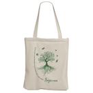 Ecobag Raízes e Asas Bolsa de Praia Feminina Grande Tecido Costura Reforçada de Algodão Cru Ecológica 30x40 REC store