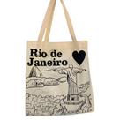Ecobag Rio de Janeiro Cristo Redentor e Pão de Açúcar