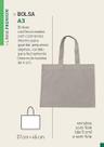 Ecobag Tipo Premium A3 Com Fole Linha Algodão