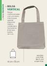 Ecobag Tipo Premium Vertical C/ Fole - Linha 100% Algodão