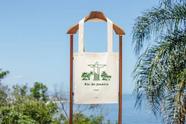 Ecobag Tipo Premium Vertical Com Fole Linha Algodão Cristo Palmeiras Ecobag Tipo Premium Vertical Com Fole Linha Algodão Cristo Palmeiras