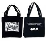 Ecobag vinil - martins fontes - animais no metrô - preta