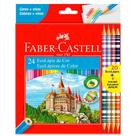Ecolápis de cor 20 cores + 4 Ecolápis Bicolor Faber-Castell
