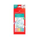 EcoLápis de Cor Aquarelável 10 Cores Tons Pastel + 1 Pincel - Faber-Castell