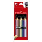 Ecolápis de Cor FABER-CASTELL 10 Cores Tons Metálicos