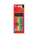 EcoLápis de Cor Regular 10 Cores NEON - Faber Castell