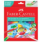 EcoLápis de Cor Sextavado Aquarelável Estojo com 24 cores - Faber Castell EcoLápis de Cor Sextavado Aquarelável Estojo com 24 cores - Faber Castell