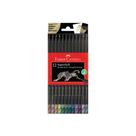 Ecolápis de cor Supersoft - 12 cores metalicas - Faber Castell