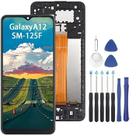 Ecrã táctil LCD com conjunto de molduras para Samsung Galaxy A12