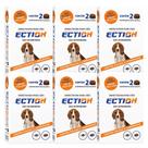 Ection 12 Comprimidos Mastigáveis Anti Pulgas, Carrapatos e Sarna para Cães 10 a 20kg