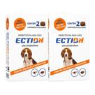 Ection 4 Comprimidos Mastigáveis Anti Pulgas, Carrapatos e Sarna para Cães 10 a 20kg