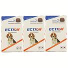 Ection Anti Pulgas, Carrapatos e Sarna - 6 Comprimidos Mastigáveis para Cães de 10-20kg