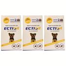 Ection Anti Pulgas, Carrapatos e Sarna - 6 Comprimidos Mastigáveis para Cães de 2,5-5kg