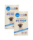 ECTION Anti Pulgas e Carrapatos para Cães de 5kg a 10kg 2 Caixas com 4 Unidades