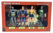 Edição Especial Colecionador - Kit 04 Mini Bonecos Colecionáveis Liga Da Justiça Dc Comics - New Toys Brinquedos