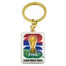 Edição oficial da Copa do Mundo FIFA de 2026 da Wagon International Chaveiro 3D giratório do Troféu FIFA de 1,75 polegadas Item de edição de colecionador Liga de zinco e acrílico premium perfeito para chaves, bolsas de ginástica e mochilas