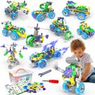Edifício elétrico 10 em 1 STEM Toys Tsomtto 109 peças de 5 a 8 anos