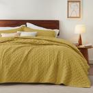 Edredão Bedsure King Size leve amarelo mostarda