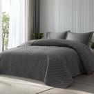 Edredão Bedsure Oversize King Size cinza com 2 fronhas Edredão Bedsure Oversize King Size cinza com 2 fronhas