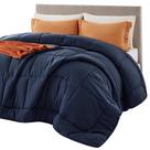 Edredão com inserção de edredom Bedsure acolchoado Queen Navy Blue