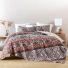 Edredão HORIMOTE HOME Boho Queen Size Reversível Floral