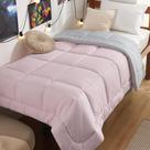 Edredom Bedsure Edredters Twin XL tamanho rosa/cinza