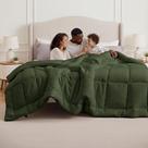 Edredom Bedsure King Superdimensionado 295 x 249 cm Verde Oliva