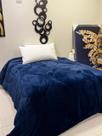 Edredom blend luxo velvet azul strong queen