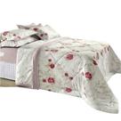 Edredom Casal BBC Textil Malha 210x240 cm Floral Vermelho 16