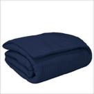 Edredom Charme Micropercal Queen 1 Peça 200 Fios 100% Poliéster - Azul Marinho