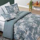 Edredom Coberdrom Michigam Super King Dupla Face - Verde - 100% Poliéster