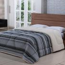 Edredom Coberdrom Queen Sherpa Dupla Face Percal 300 Fios - Conforto e Elegância