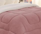 Edredom Coberdrom Solteiro Sherpa Com Soft Flanelado