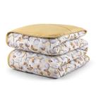 Edredom Cobertor 100% Algodão Dupla Face Estampado com Viés Matelado Malha Penteada Fio 30/1 Solteiro/Casal/Queen/King