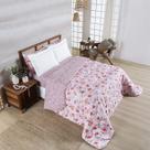 Edredom Cobertor Belle Super King 400 Fios Dupla Face Estampado Floral Rosê